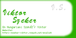 viktor szeker business card